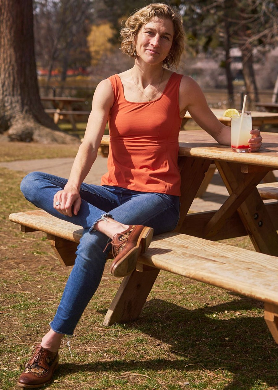 OISELLE Lauren Square Neck Tank Wholesale