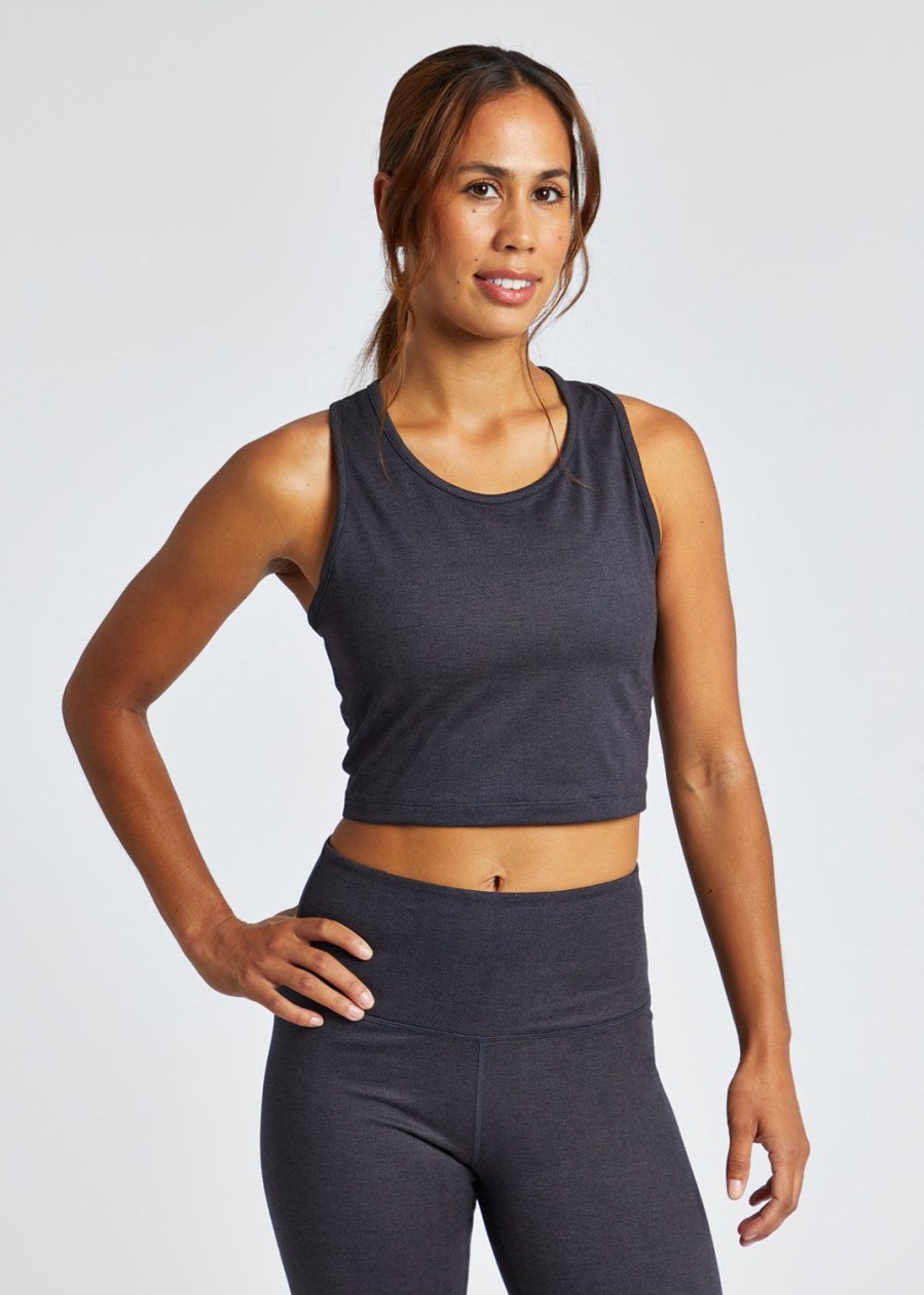 OISELLE Herringbird Long Crop Black New