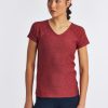 OISELLE Light Lux V-Neck Tee New