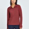 OISELLE Striped Half Zip Clearance