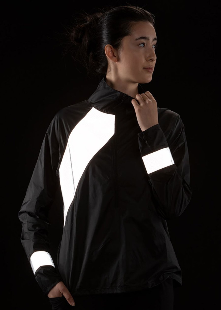 OISELLE Firecracker Reflective Half Zip Black Online