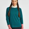 OISELLE Flyout Mock Neck Long Sleeve Hot