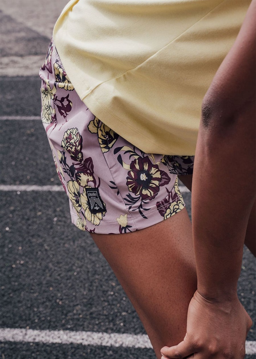 OISELLE Amd Shorts Lavender Flora Print Hot