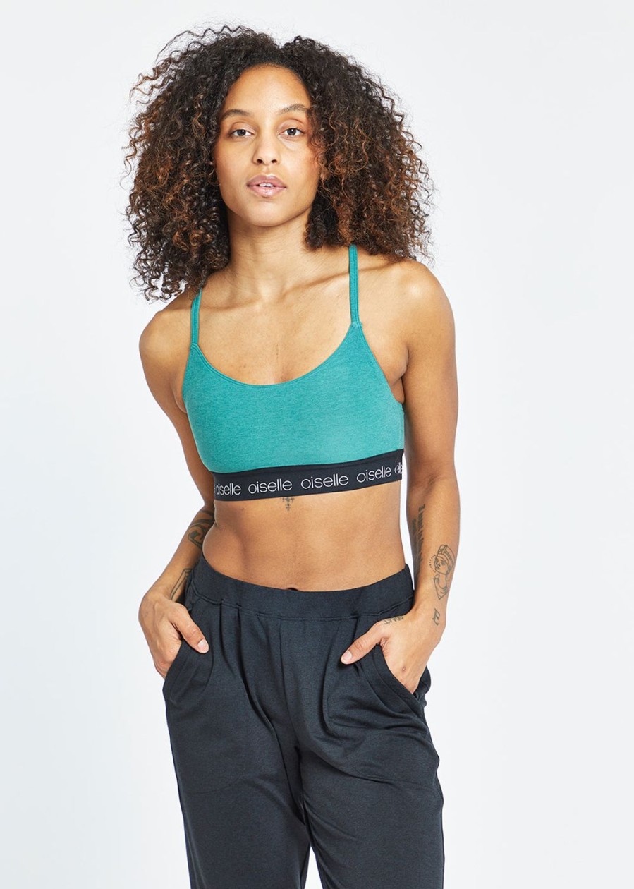 OISELLE Lux Scoop Neck Bralette Hot