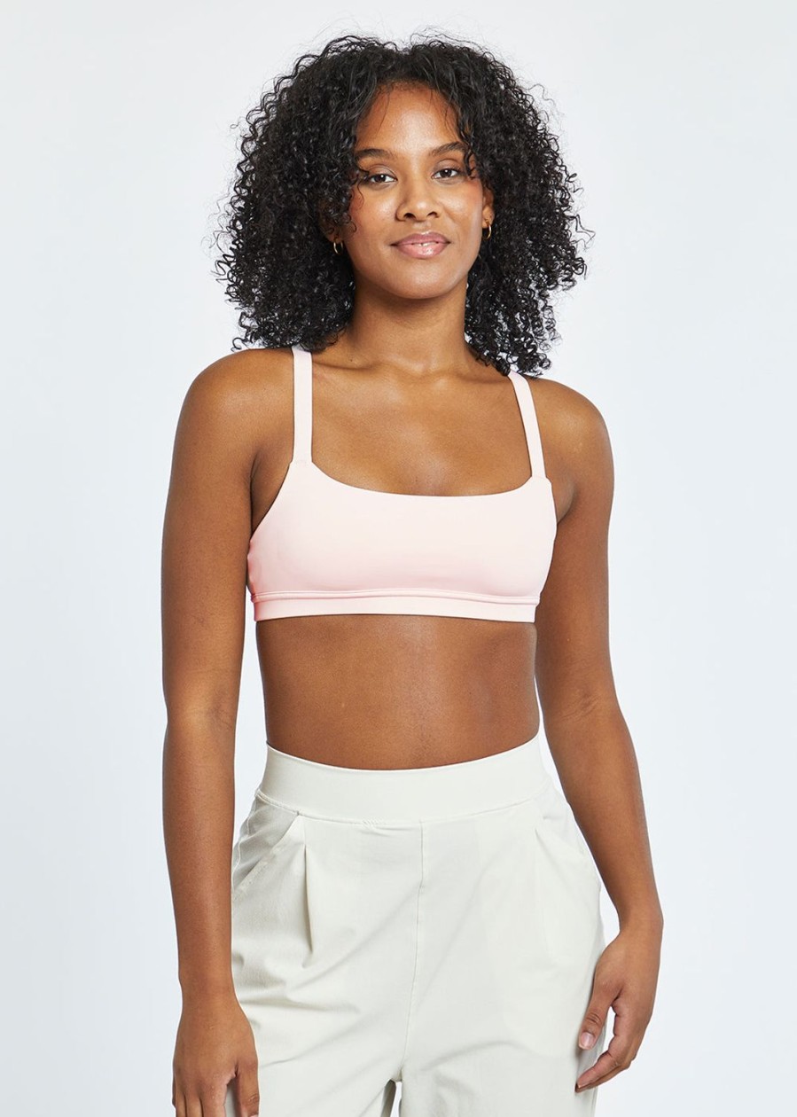 OISELLE Lauren Square Neck Shelf Bralette New