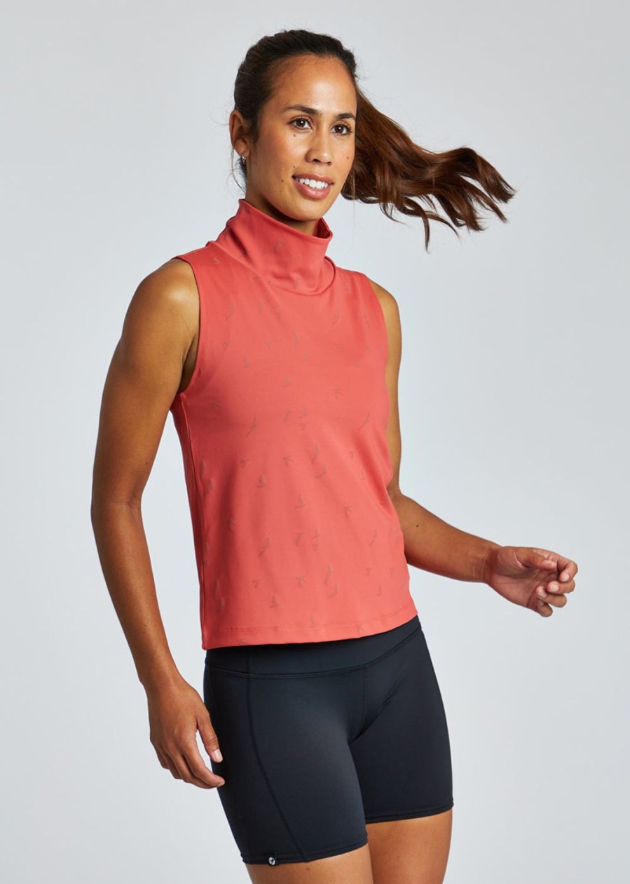 OISELLE Firecracker Mock Neck Tank Clearance