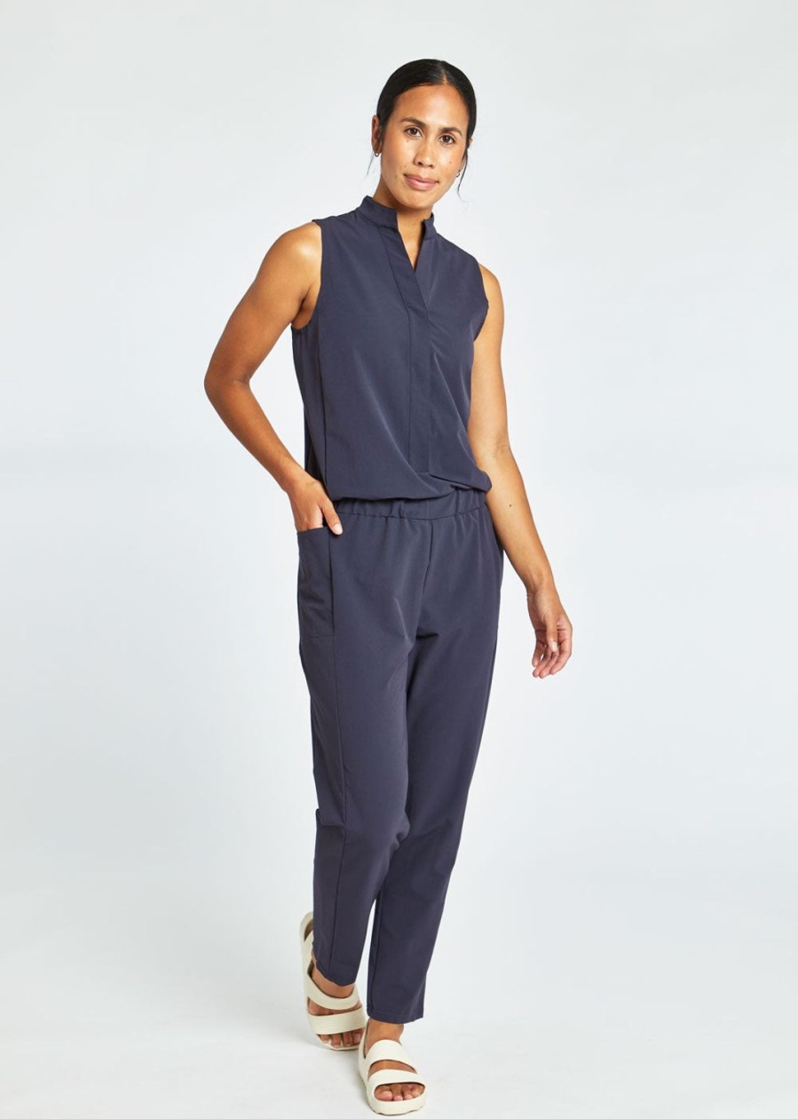 OISELLE Utility Jumpsuit Obsidian Clearance