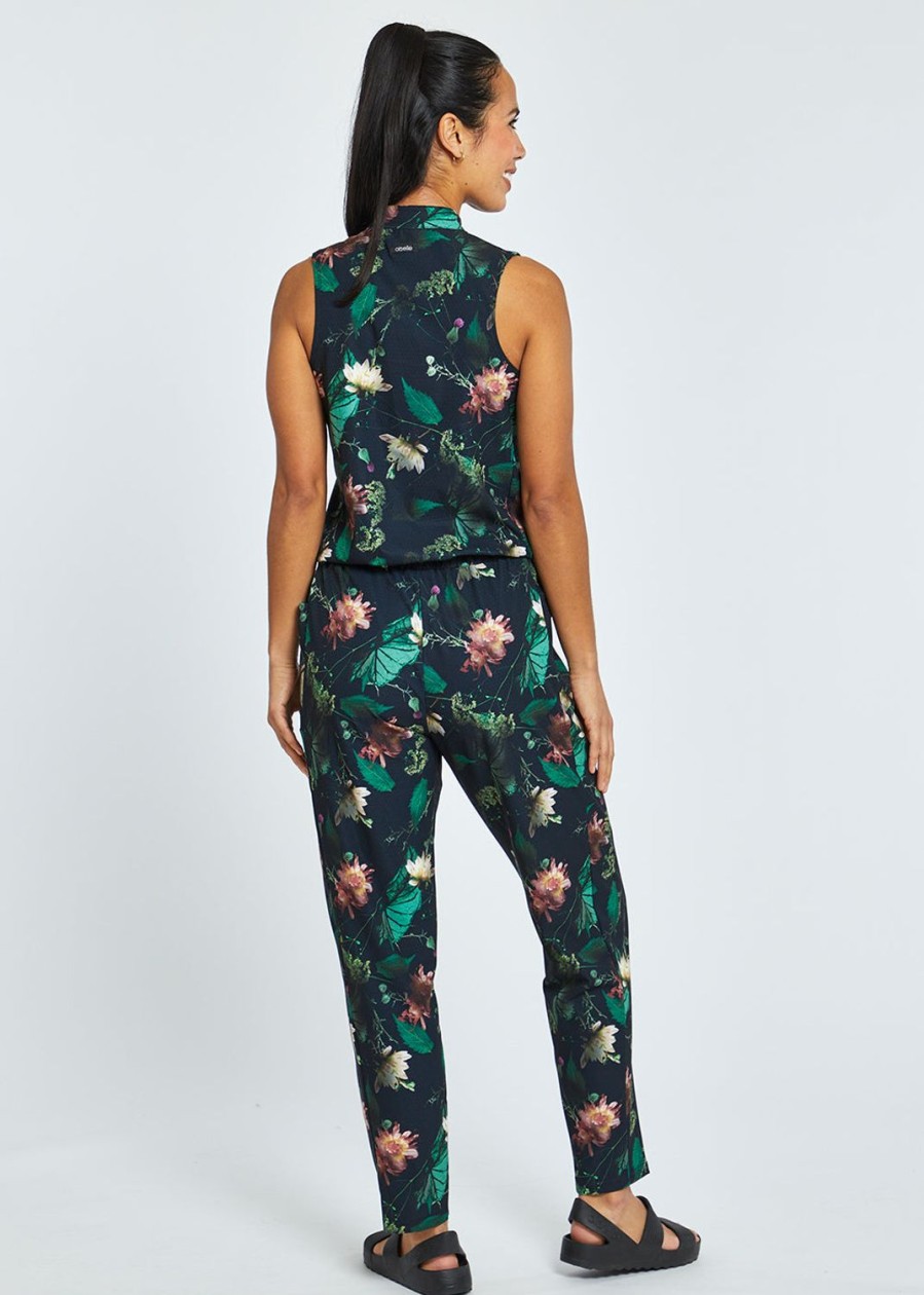 OISELLE Utility Jumpsuit Moody Floral New