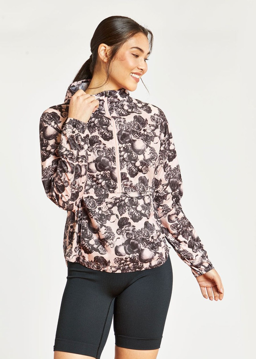 OISELLE Seattle Showers Anorak Rose Botanical Print Best